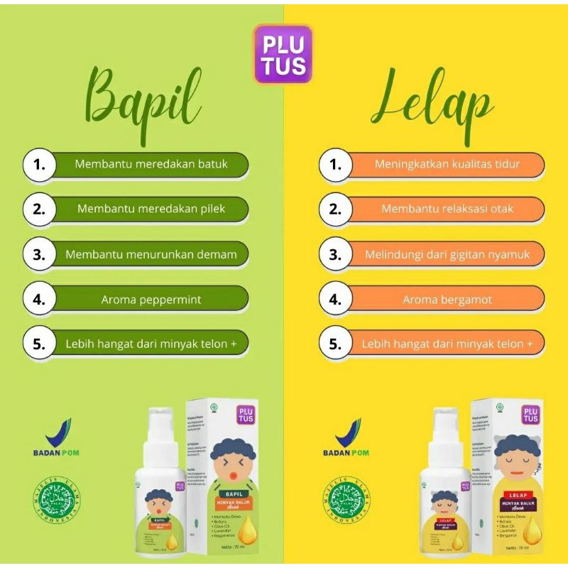 PLUTUS MINYAK BALUR ANAK 70 ML