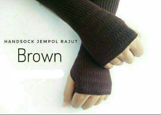 Handsock Rajut P 50cm | Manset Rajut Wanita