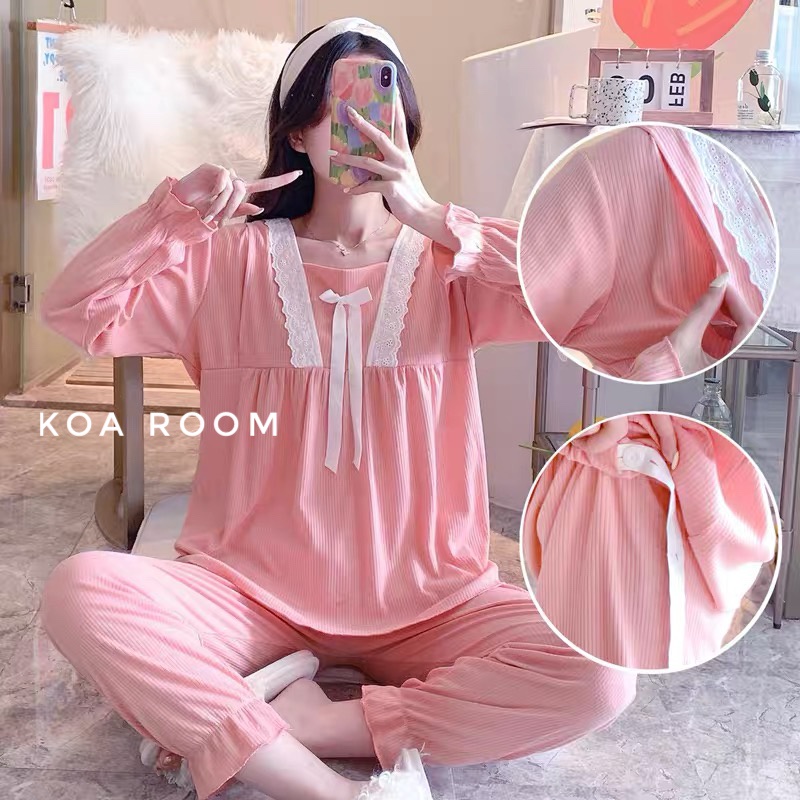 KOA MATERNITY PIYAMA SET ( BAJU TIDUR BUMIL/MENYUSUI )