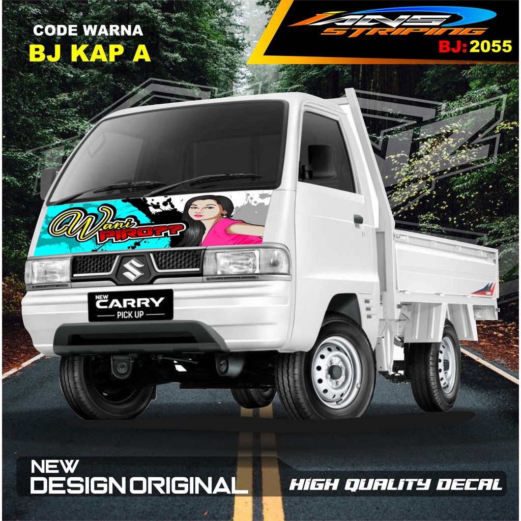 STICKER DECAL KAP DEPAN CARRY L300 PICK UP / STIKER KABIN CARRY L300 / STIKER KAP CUP DEPAN L300 PICK UP / STIKER MOBIL