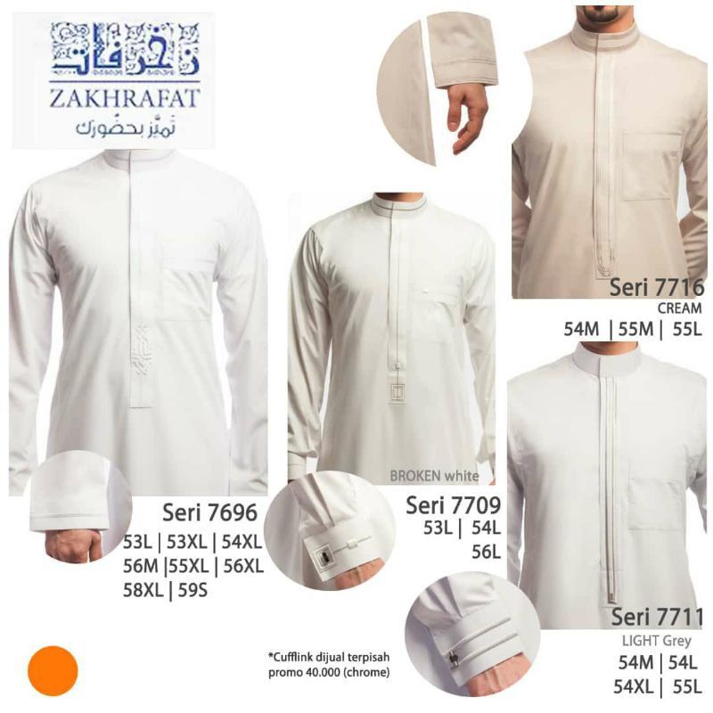 JUBAH GAMIS ZAKHRAFAT IMPORT SAUDI
