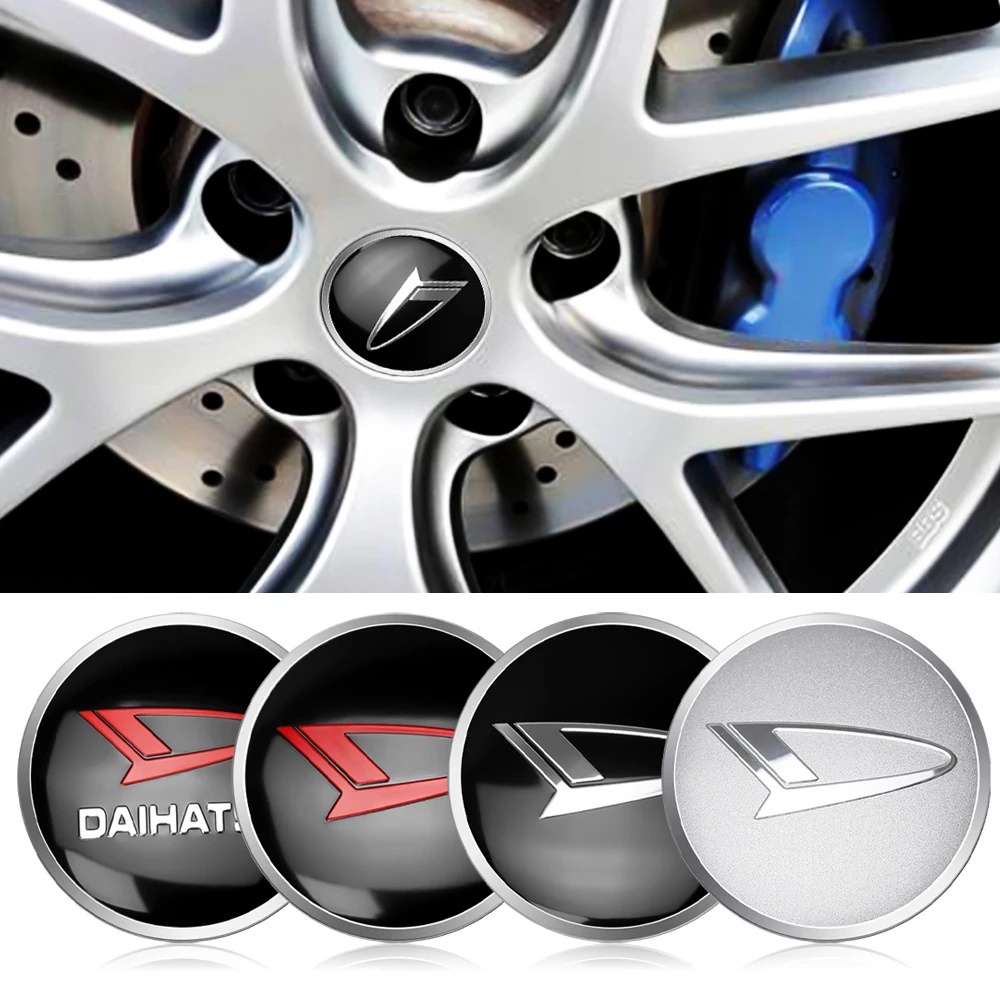 4pcs Stiker Emblem Daihatsu 56mm Untuk Dekorasi Velg Mobil Rocky Ayla Xenia taruna