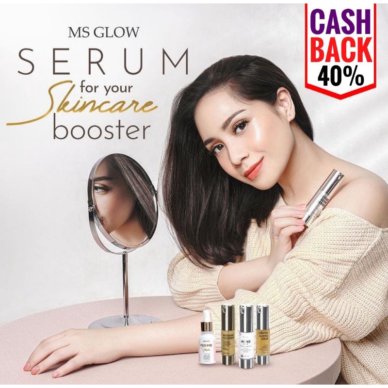 SERUM MS GLOW / SERUM LUMINOUS MS GLOW / SERUM LIFTHING MS GLOW / SERUM ACNE / GOLD SERUM WAJAH