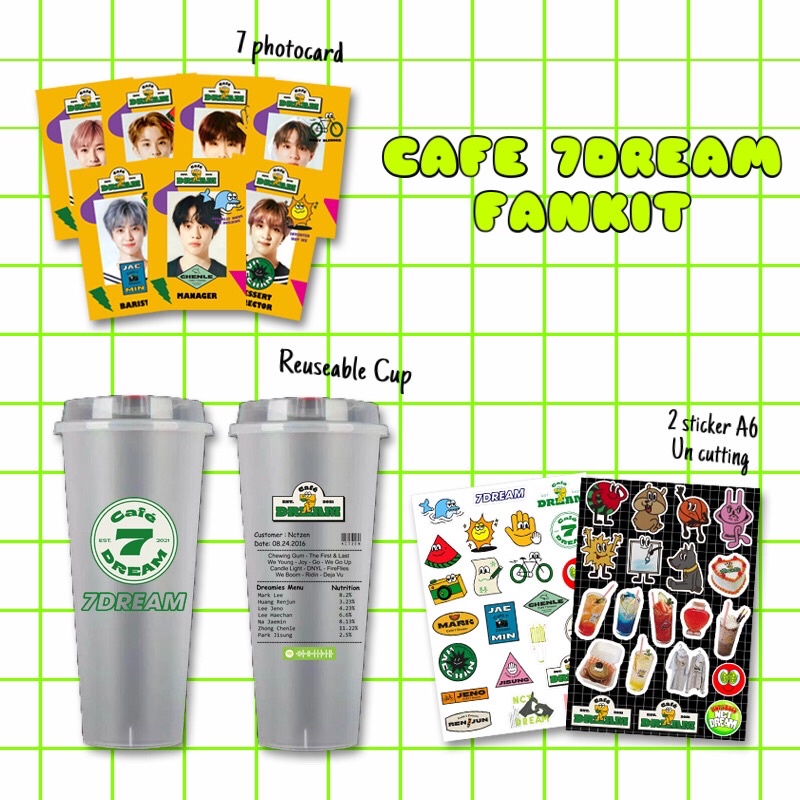 FANKIT REUSEABLE CUP Nct Dream 7dream Cafe Hot Sauce