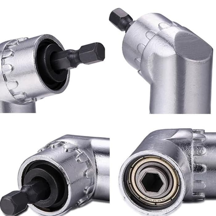 Mata Bor Extension Siku L Angle 1/4&quot; - Right Angle Drill 1/4inch 105°