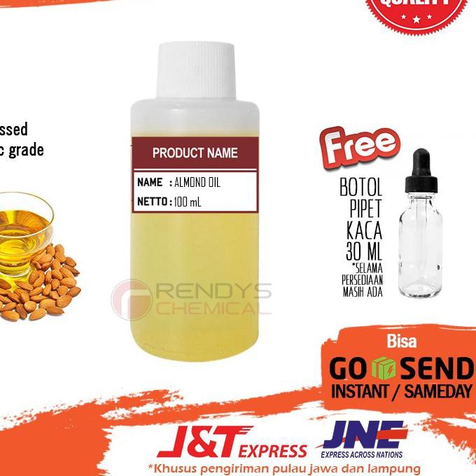 Pure Almond Oil 100 Ml Cold Pressed Minyak Almond Murni 100ml Shopee Indonesia