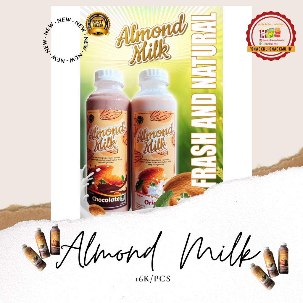 

[250] Almond Milk/Susu Almond Bernutrisi / Almond Milk Coklat dan Original