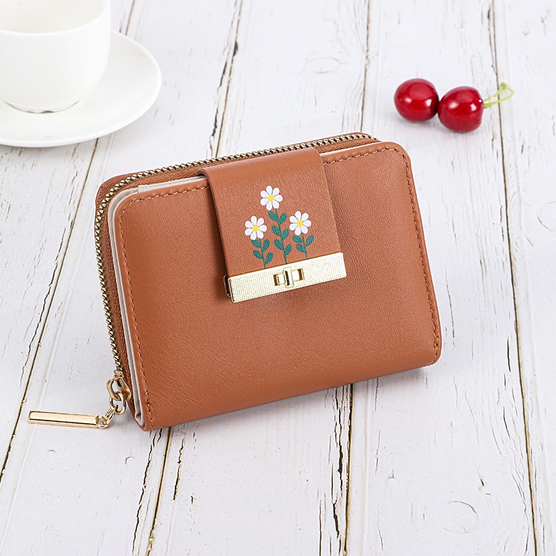 DOMPET LIPAT WANITA MINI IMPORT KULIT COKLAT KAGOYA WA519B7 KECIL PREMIUM KOREA RESLETING SLOT KARTU MURAH UANG KOIN BRANDED FASHION REMAJA KEKINIAN SIMPLE CEWEK BATAM LUCU