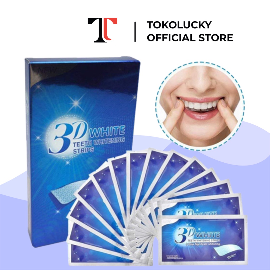 Stiker Pemutih Gigi 3D Isi 14pcs