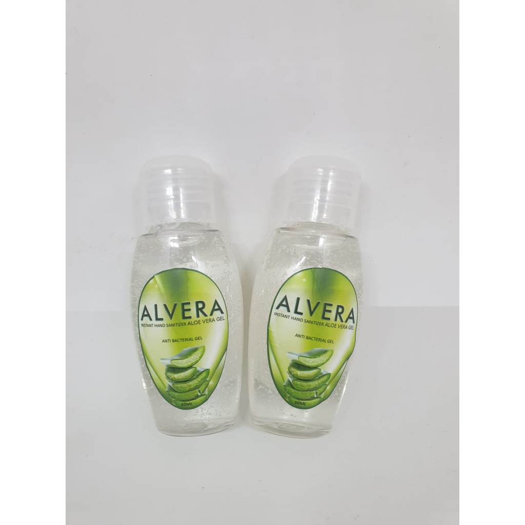 HANDSANITIZER ALVERA ORIGINAL ALKOHOL 75% 60ML GEL ALOEVERA