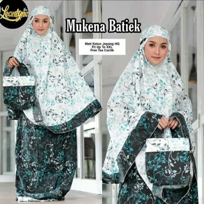 Mukena Rukuh Telekung Rayon Cotton Maxi Syari Tatuis Shiva 103 B 5764CA  Dewasa Katun Jepang Batik