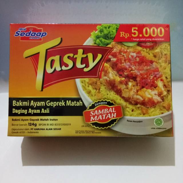 Jual Mie Sedap Tasty Bakmi Ayam Geprek Matah Indonesia Shopee Indonesia