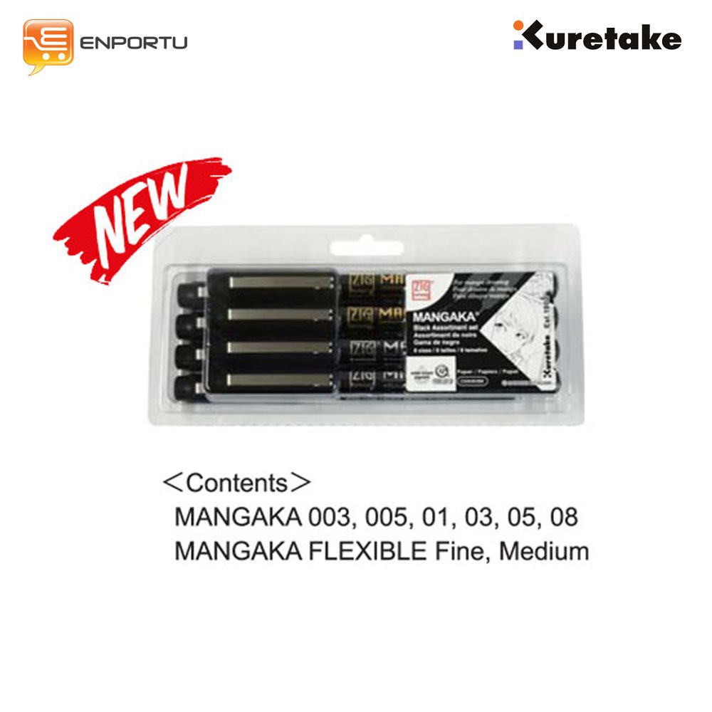 

Murah KURETAKE Zig Cartoonist Mangaka 01/5 Colors Set Trendi