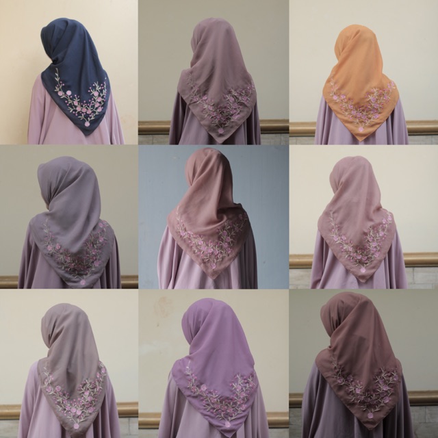 BAROKA Hijab embroidery premium