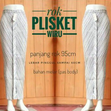 Rok Plisket Wiru Jarik Parang Liris Span Panjang Bawahan Kebaya Instan Press Body Oribylala