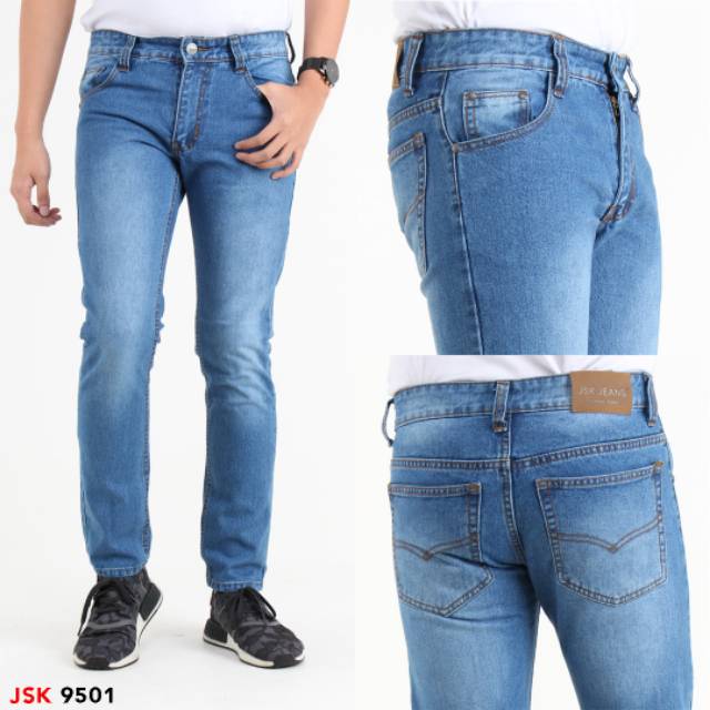 Celana Panjang Jeans Cowok Slim Fit Jeans JSK Jeans