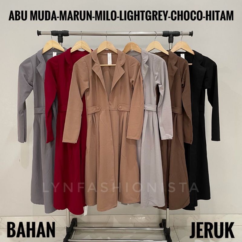 VIKA CARDY/LONG OUTER CARDIGAN WANITA MUSLIMAH/CARDI PANJANG POLOS MURAH/ZALINA-7