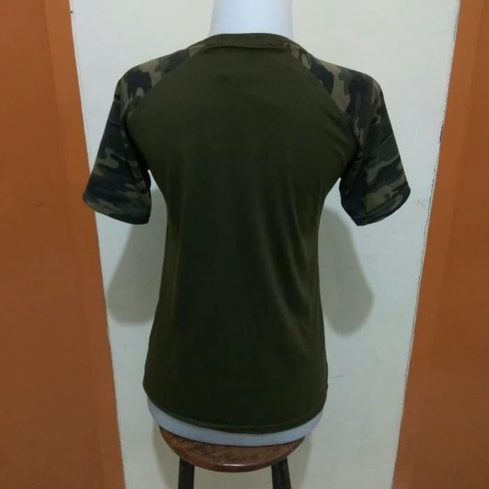 KAOS LORENG WANITA - ARMY WANITA