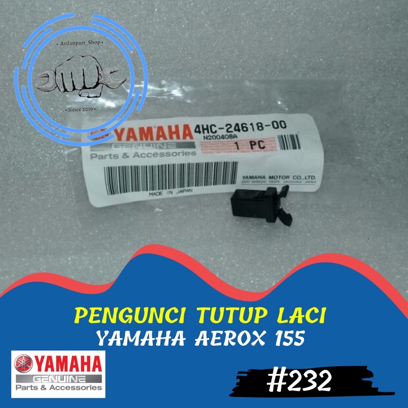 KLIP KUNCIAN PENGUNCI LACI DEPAN AEROX 155 ORIGINAL YAMAHA