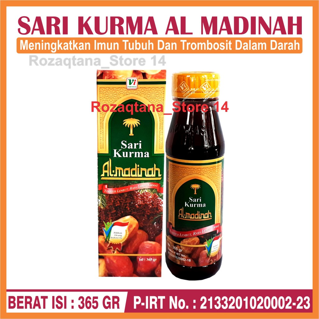 

Sari Kurma Al-Madinah 365GR - Sari Kurma Karomah 250 gr - Original Kualitas Tinggi