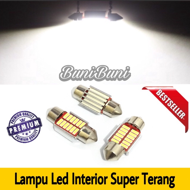 Bohlam Lampu Led Plafon Untuk Kabin Interior Mobil 31 mm Super Terang