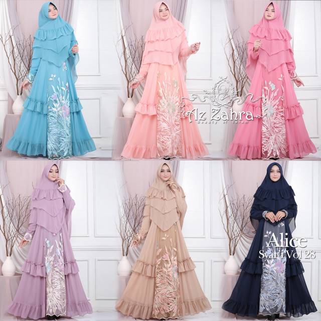 Alice Set Syari Original by Azzahra