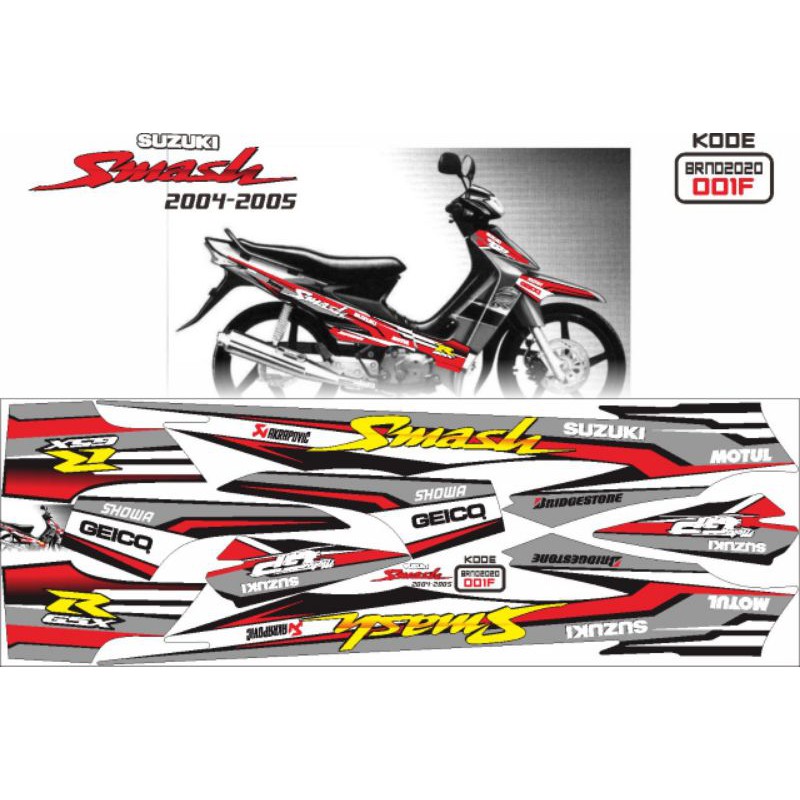 striping variasi suzuki smash / striping smes / decal smash / variasi smash / ir