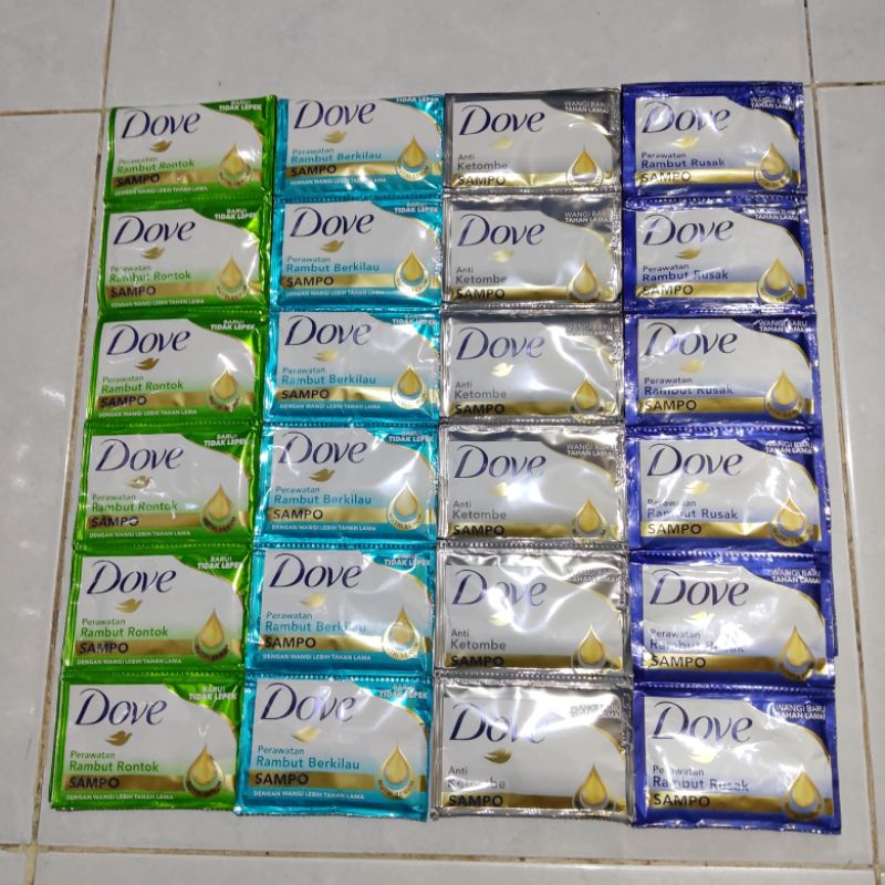 Shampoo Dove Sachet / Shampoo dove renteng / Dove saset / sampo dove saset isi 12