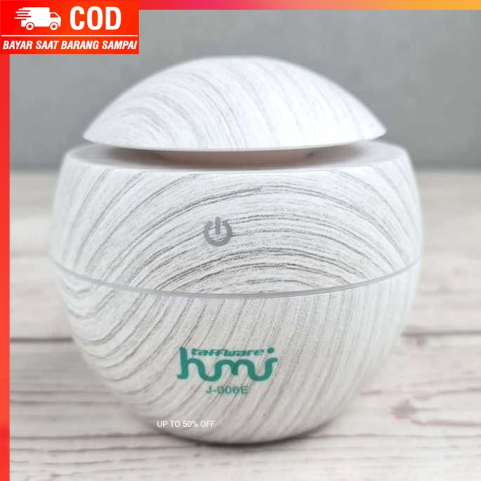 (100% BARANG ORI) Taffware Air Humidifier Ultrasonic Aromatherapy Wood 130ml Humi J-006E