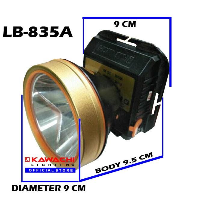 Kawachi - Senter Kepala 35Watt Lb-835A Daya Baterai Besar