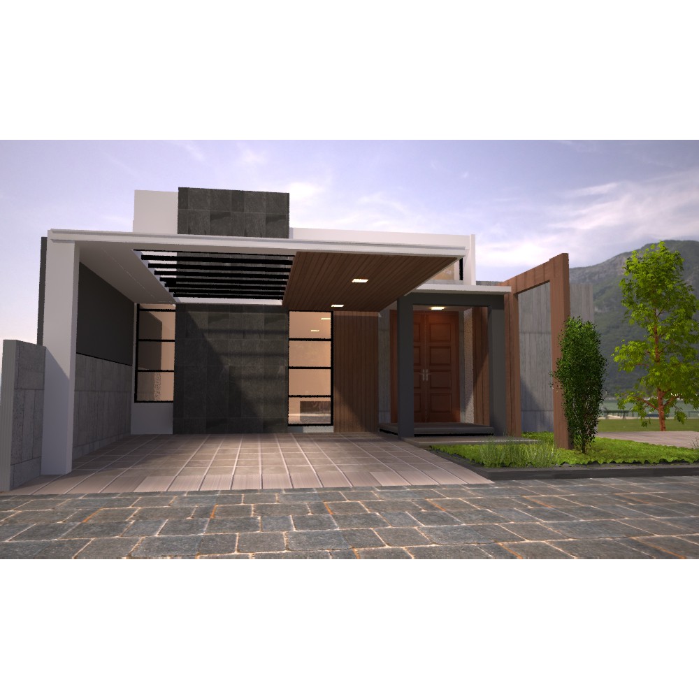 Jual Desain Rumah Minimalis 1 Lantai Type 70 Ukuran 7 X 15 Meter Indonesia Shopee Indonesia