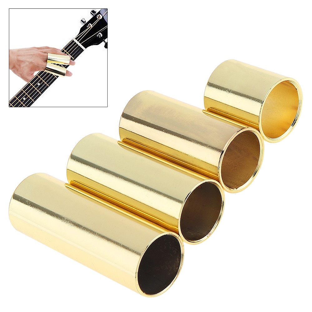 4pcs / Set Aksesoris Gitar Elektrik Botol Besi Lapis Emas