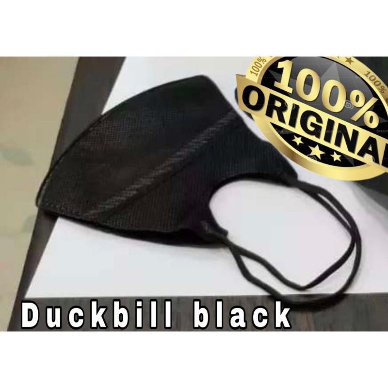 ready masker Duckbill hitam masker duckbill hitam 3ply