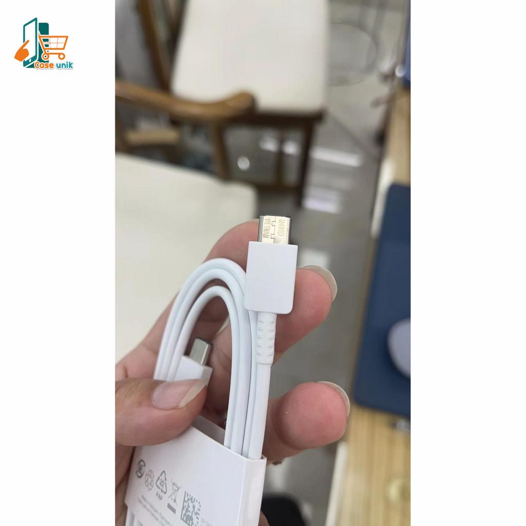 Kabel Data Cable ORIGINAL Samsung cabutan S21 nonpack super fast Charging for Galaxy A23 A33 A53 A73 5G s21+ S21fe s21ultra s22 s22+ s22ultra note20 Note20ultra s23 s23+ s23ultra z flid 4 z fold 4 z flip 3 z fold 3 Original TYPE C TO TYPE C CS5759