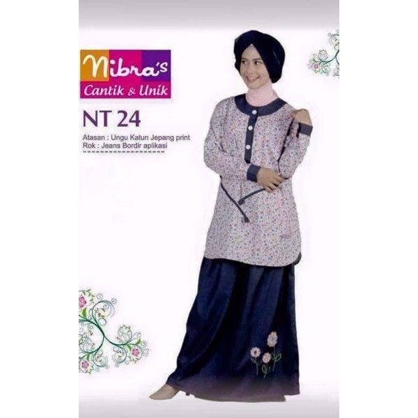 LARIS Model Gamis Terbaru Nibras NT 24 Ungu Gamis Remaja