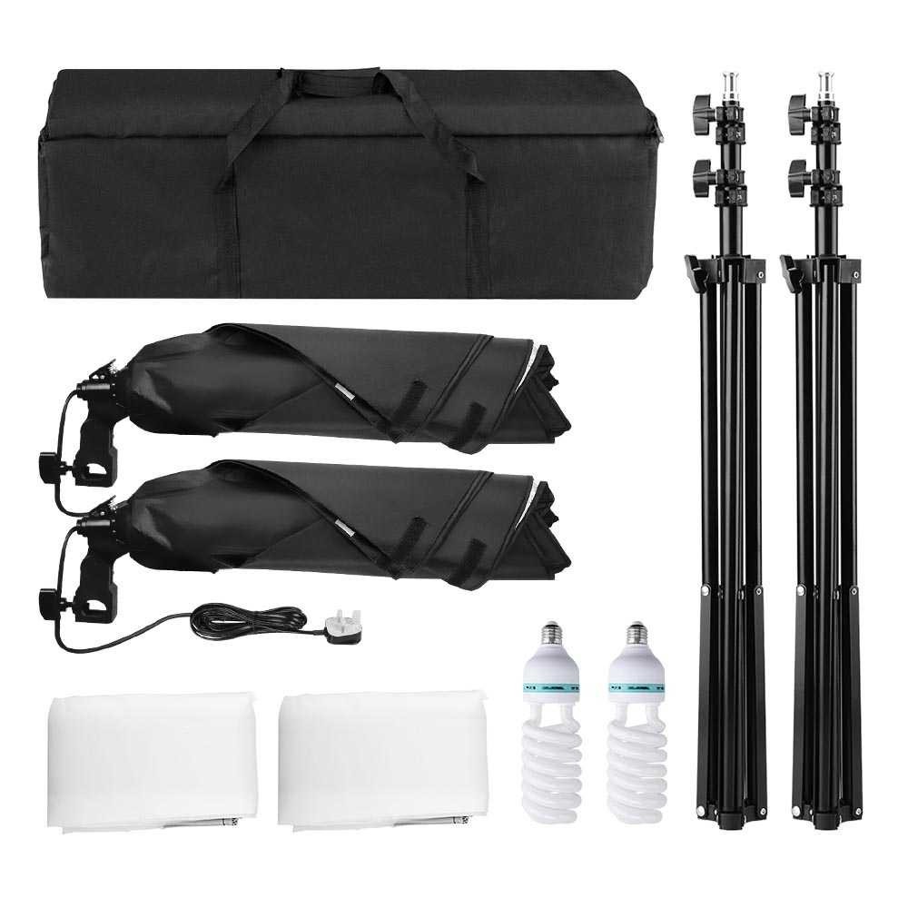 Portrait Foto Studio Set Lightning Kit Youtube Vlog Unboxing LS 02 Light Stand 200cm Multifungsi