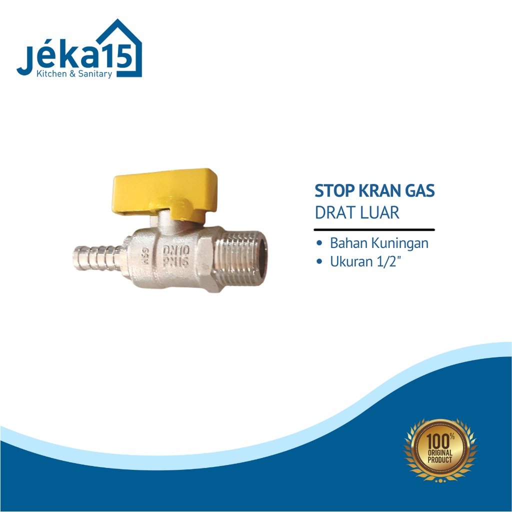 STOP KRAN GAS DRAT LUAR | STOP KRAN GAS KUNINGAN