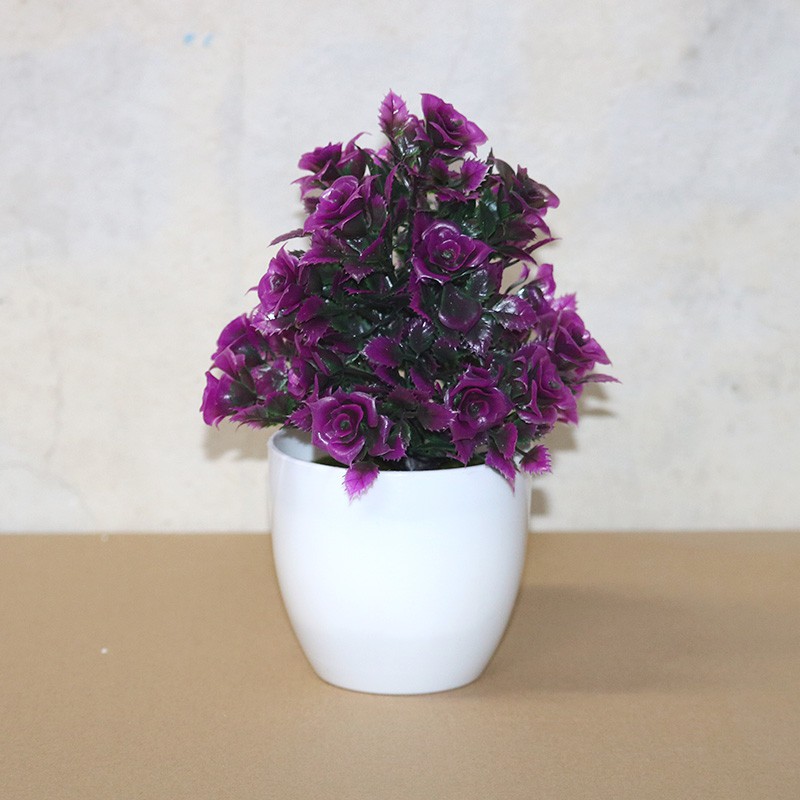 FYGALERYSURABAYA  PT43 Pot Tanaman Hias Bunga Hias Plastik Ornamen Pot Bongsai Artificial Flower Decoration