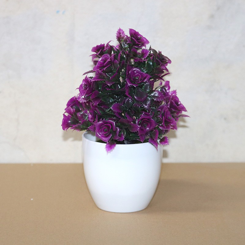 MARKAS PT43 Pot Tanaman Hias Bunga Hias Plastik Pot Bongsai Artificial Flower Decoration