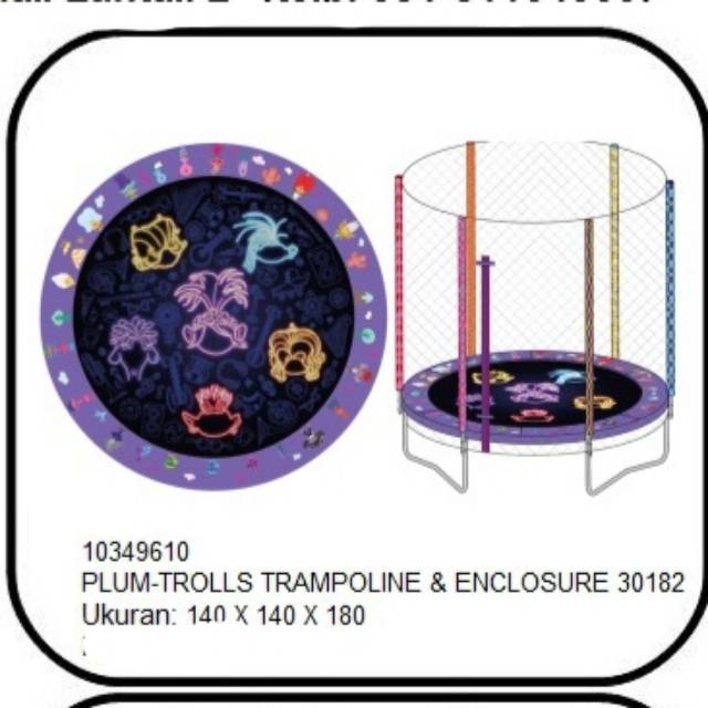 Trampoline  anak Trolls
