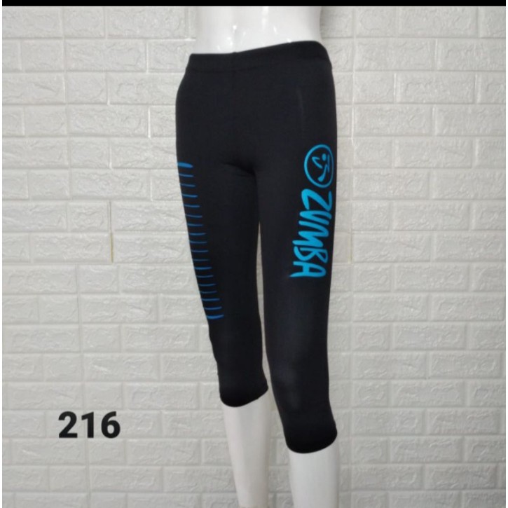 cod legging zumba pendek 7/8 sobek