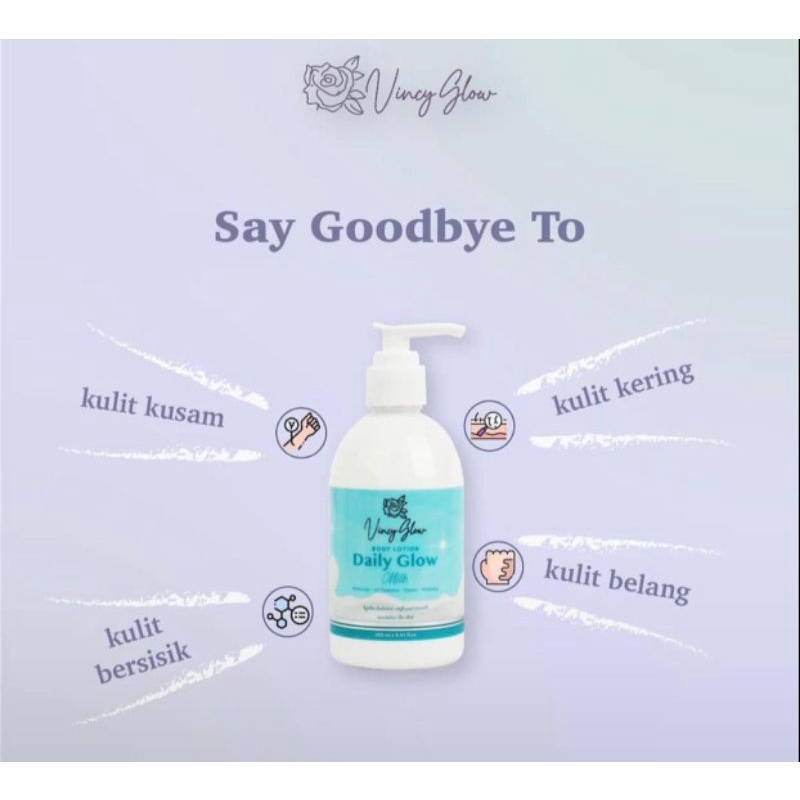 BODY LOTION DAILY GLOW BY VINCY GLOW
