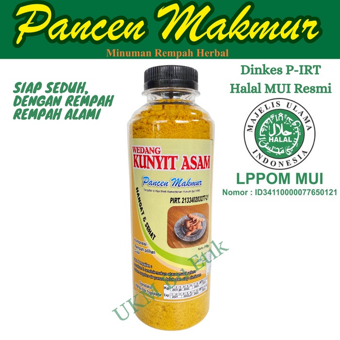 

TERBARU Minuman Tradisional Bubuk Kunyit Asam Alami - Tanpa Gula Asam