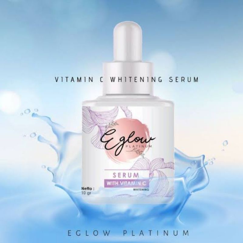 SERUM EGLOW PLATINUM VITAMIN C  BPOM PEMUTIH WAJAH JERAWAT