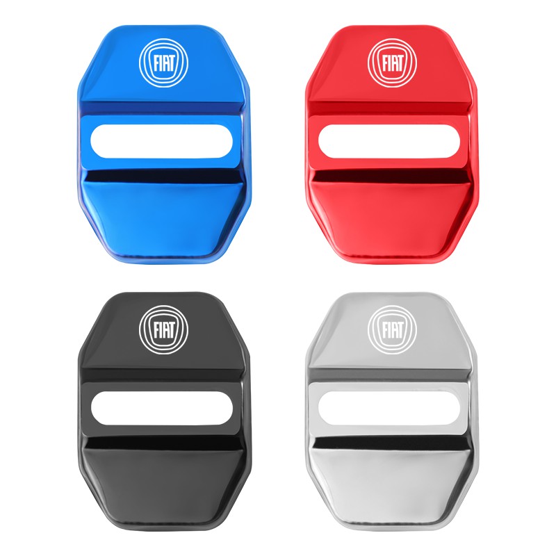 4pcs Cover Pelindung Kunci Pintu Mobil Untuk Fiat Stilo Punto Argo Bravo Palio 500 Toro