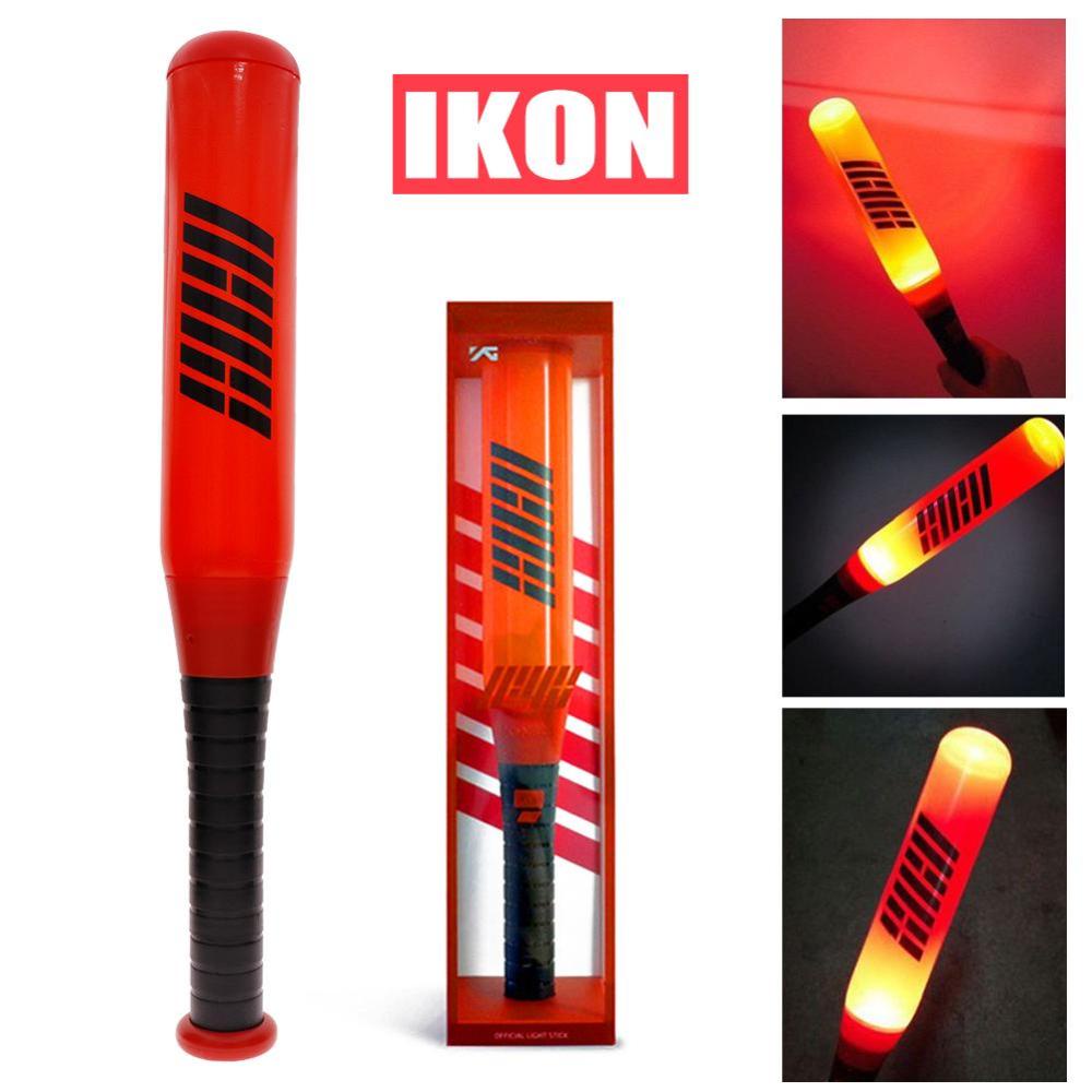 Timekey Lampu Stick KPOP IKON KONBAT B.I BOBBY Bomb Warna Merah Untuk Konser S3Z9