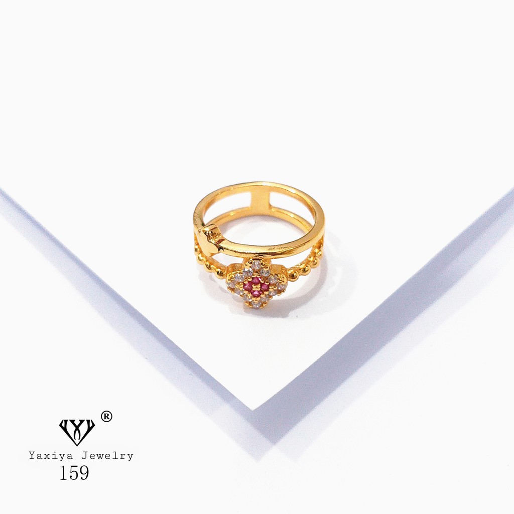 

Cincin Lapis emas Permata Perhiasan imitasi Yaxiya Jewelry 159