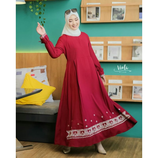 Syahira bordir dress by viola hijab