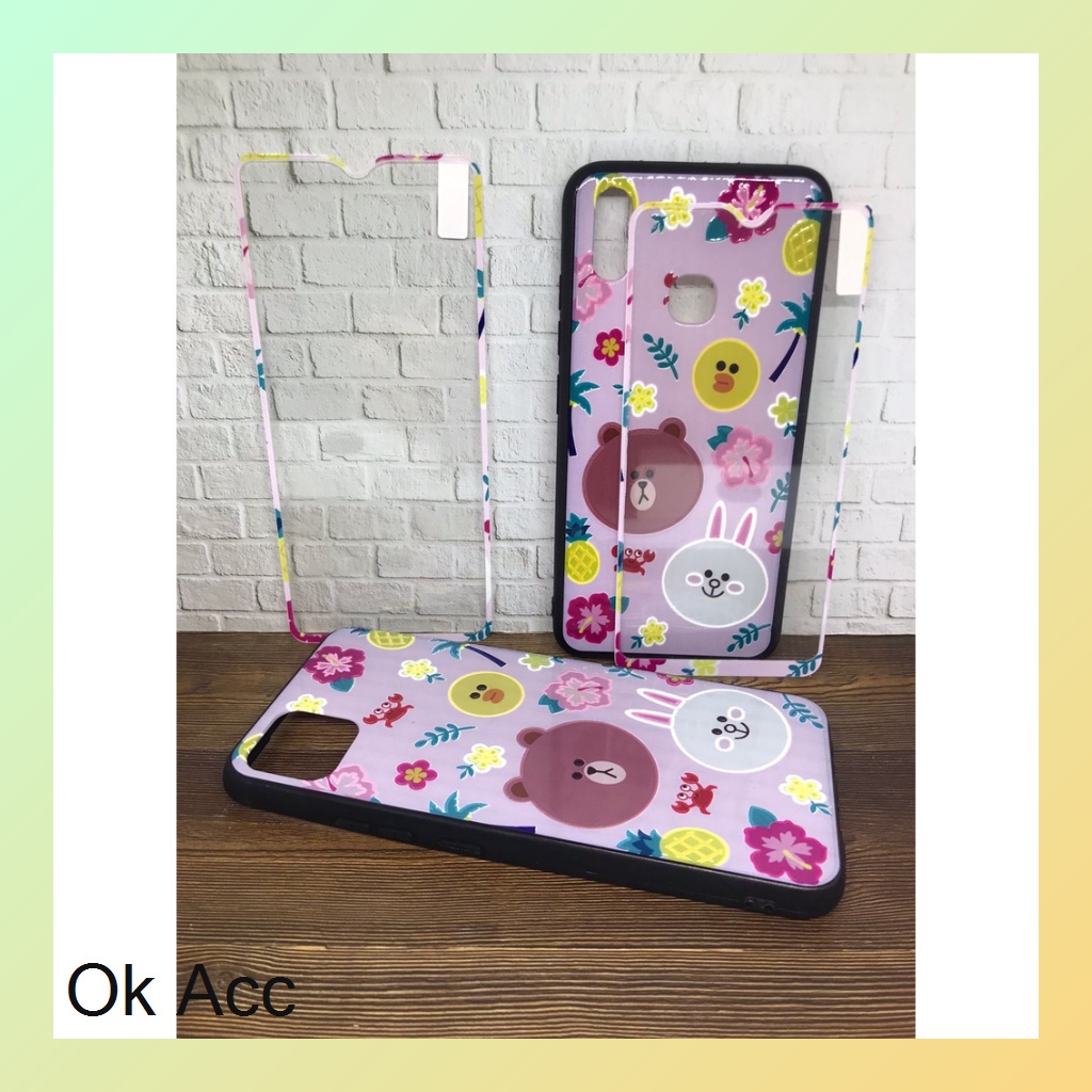 BARU CASE BONUS TG Kaca karakter Oppo A1K/C2 A31/Neo 5 A37/Neo 9 A3S/Realme C1 5/5i/5S/C3 C17/7i C11 C12 C15 Samsung J2 Prime Vivo Y11/Y12/Y15/Y17 Y30/Y30i/Y50 Y91C Xiaomi Redmi 3 3S 4A 5A 9/Prime Note 9 pro HCTG 23