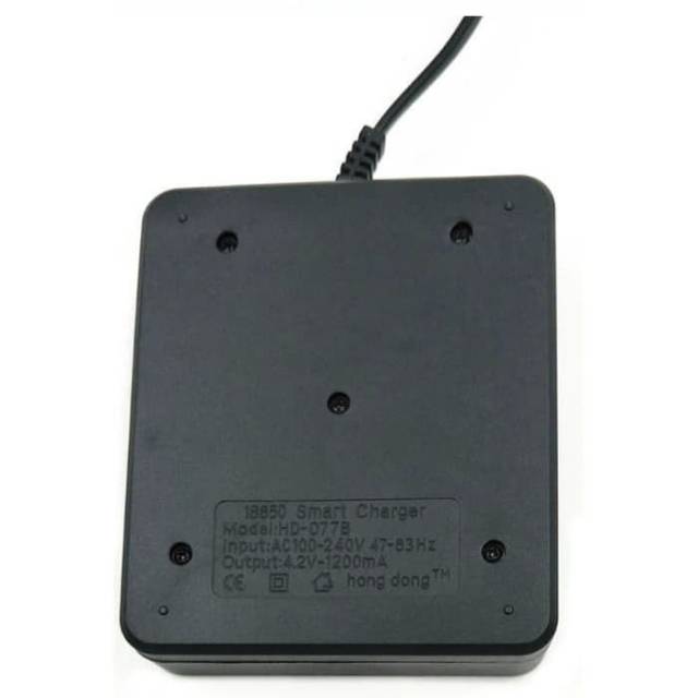 Desktop Charger baterai 4 Slot Kabel Baterai Senter Powerbank 18650